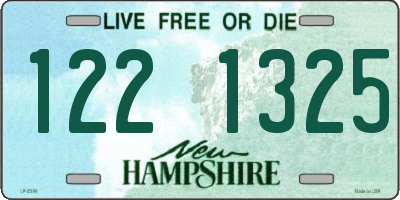 NH license plate 1221325