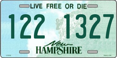 NH license plate 1221327