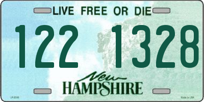 NH license plate 1221328