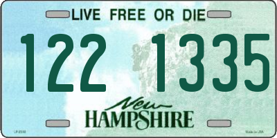 NH license plate 1221335