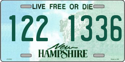 NH license plate 1221336