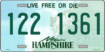 NH license plate 1221361