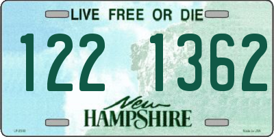 NH license plate 1221362