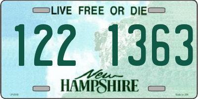 NH license plate 1221363