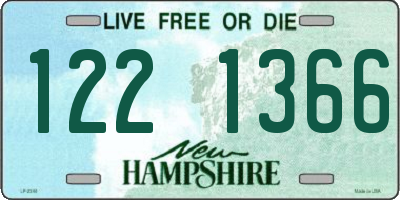 NH license plate 1221366