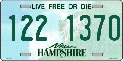 NH license plate 1221370