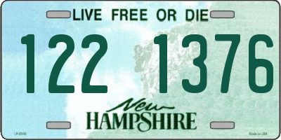 NH license plate 1221376