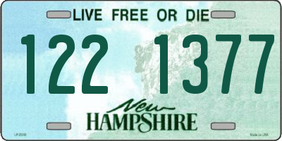 NH license plate 1221377