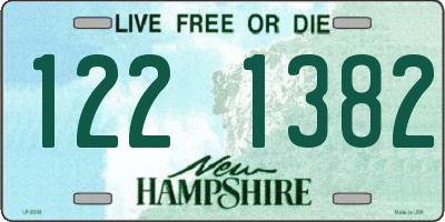 NH license plate 1221382
