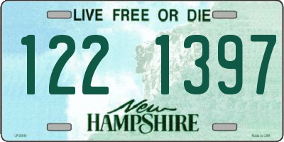 NH license plate 1221397