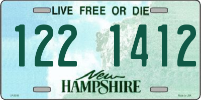 NH license plate 1221412