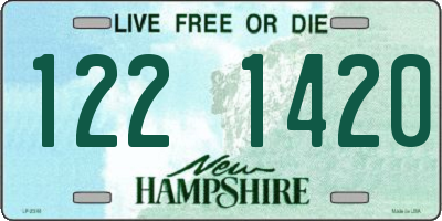 NH license plate 1221420