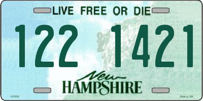 NH license plate 1221421