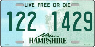 NH license plate 1221429