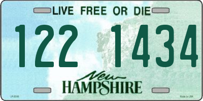 NH license plate 1221434
