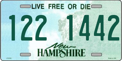NH license plate 1221442