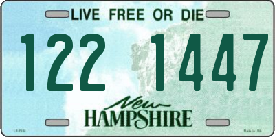 NH license plate 1221447