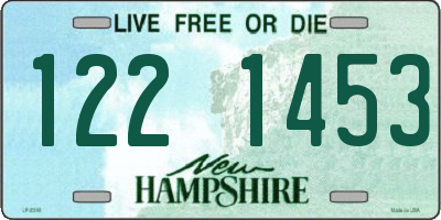 NH license plate 1221453