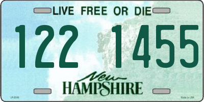 NH license plate 1221455