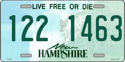NH license plate 1221463