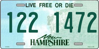 NH license plate 1221472