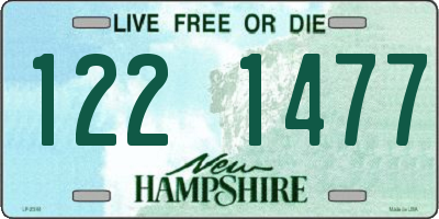 NH license plate 1221477