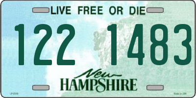 NH license plate 1221483