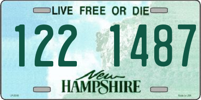 NH license plate 1221487