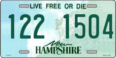 NH license plate 1221504