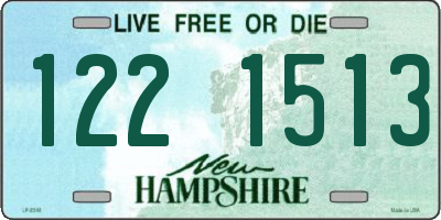 NH license plate 1221513