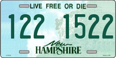 NH license plate 1221522
