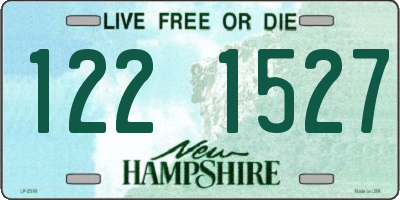 NH license plate 1221527