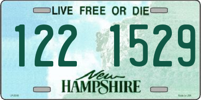 NH license plate 1221529