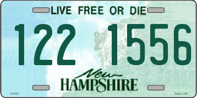 NH license plate 1221556