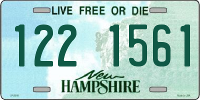 NH license plate 1221561