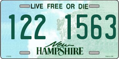 NH license plate 1221563