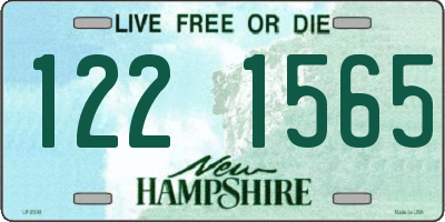NH license plate 1221565