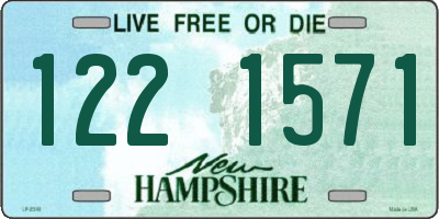NH license plate 1221571