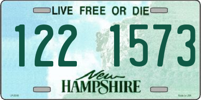 NH license plate 1221573