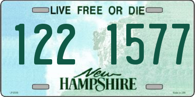NH license plate 1221577