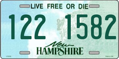NH license plate 1221582