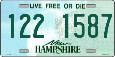 NH license plate 1221587