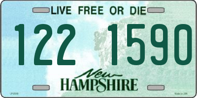NH license plate 1221590