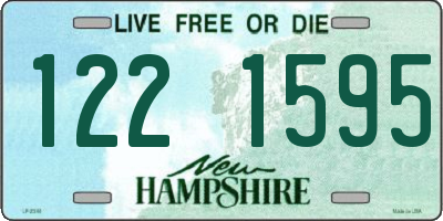 NH license plate 1221595