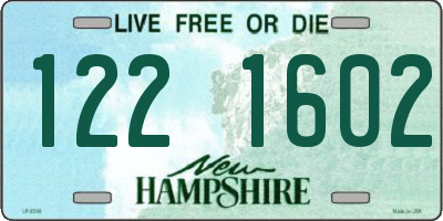 NH license plate 1221602