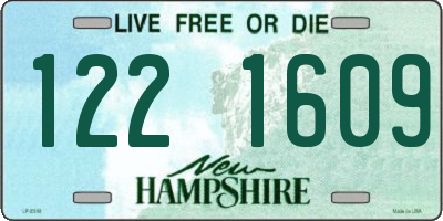 NH license plate 1221609