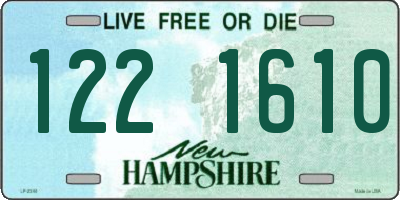 NH license plate 1221610