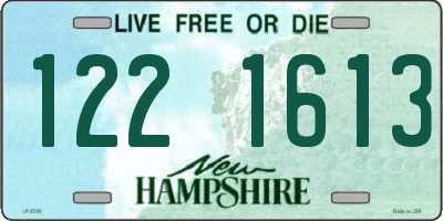 NH license plate 1221613