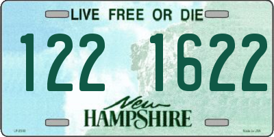 NH license plate 1221622