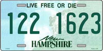 NH license plate 1221623